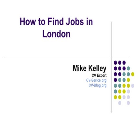 How to find jobs in london