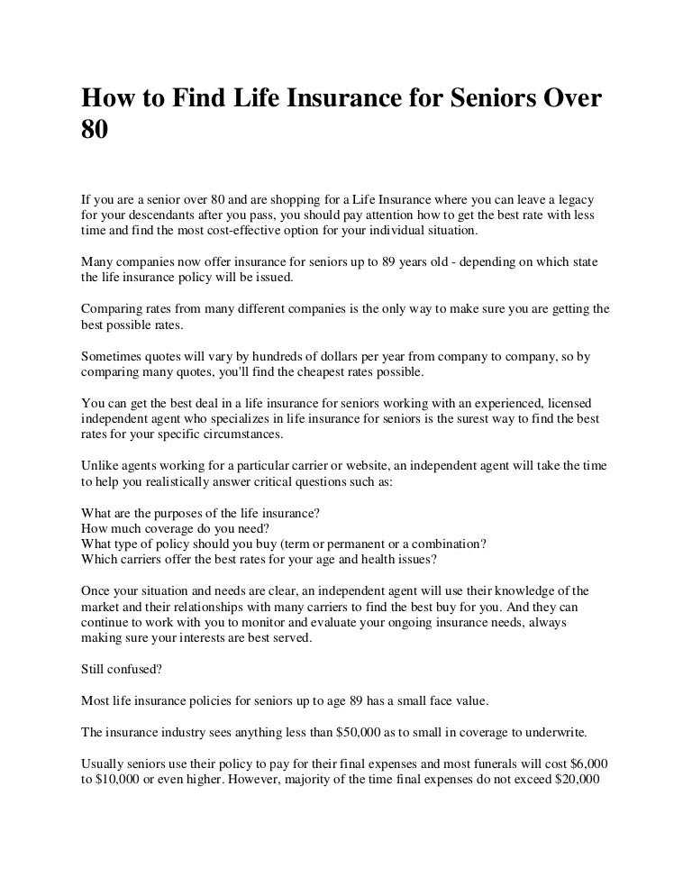 How To Find Life Insurance For Seniors Over 60 Magnificent Life Insurance Quotes For Seniors Over 80 How To Find Life Insurance For Seniors Over 60 Magnificent Life Insurance Quotes For Seniors Over 80