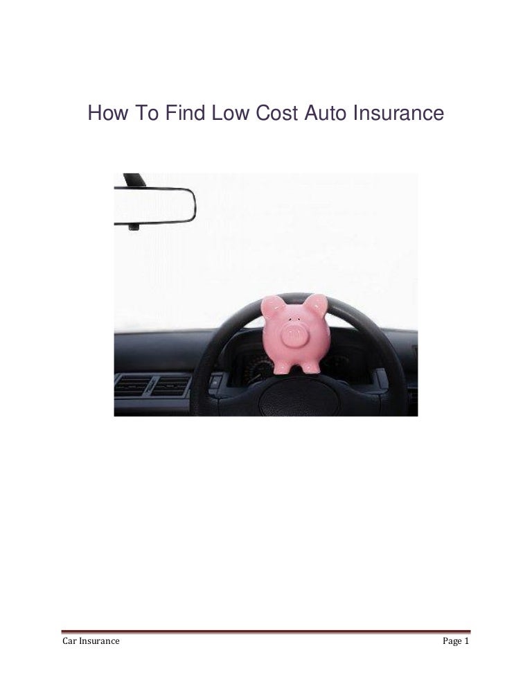 How To Buy Cheap Car Insurance