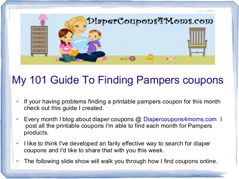 pampers coupons by mail
