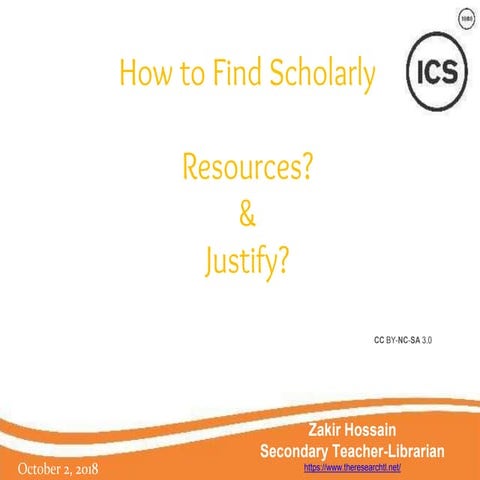 How to find scholarly resources.updated 2020