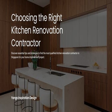 Best Kitchen Renovation Contractor in Singapore | PPT