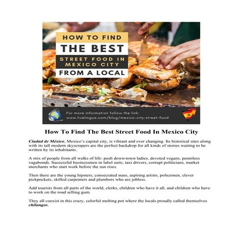 How To Find The Best Street Food in Mexico City