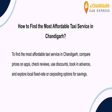 How to Find the Most Affordable Taxi Service in Chandigarh.pptx