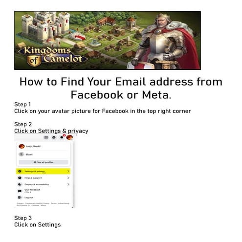 How to Find Your Email address from Facebook or Meta | PDF