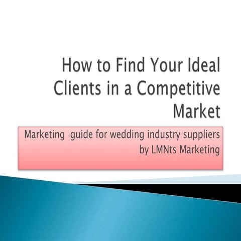 How to find your ideal clients in a competitive market