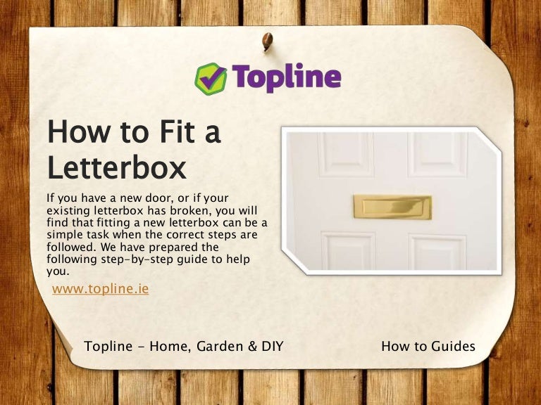 How to Fit a Letterbox Easily