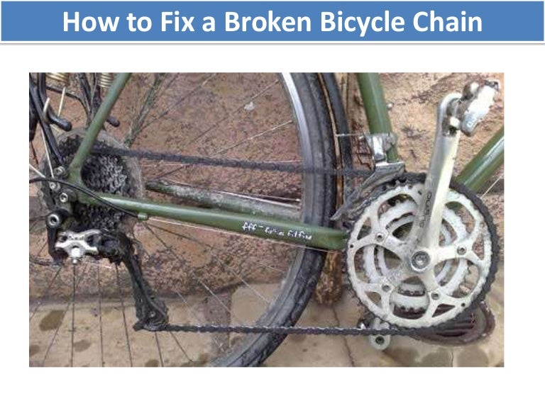 fixing a broken bike chain