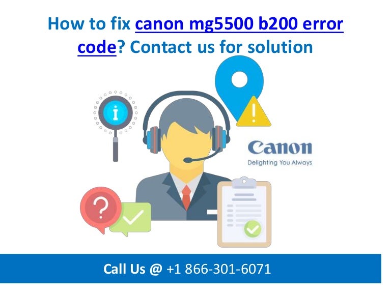 canon mg5550 support code b200
