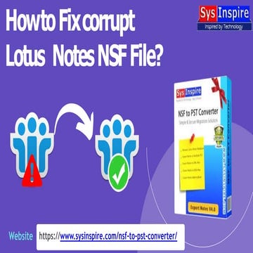 How to Fix Corrupt Lotus Notes NSF File?