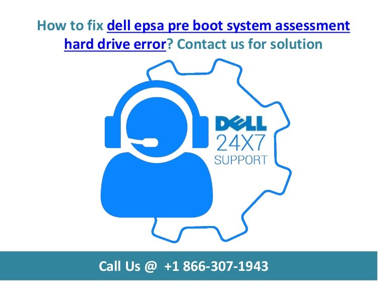 How to fix dell epsa pre boot system assessment hard drive error call…