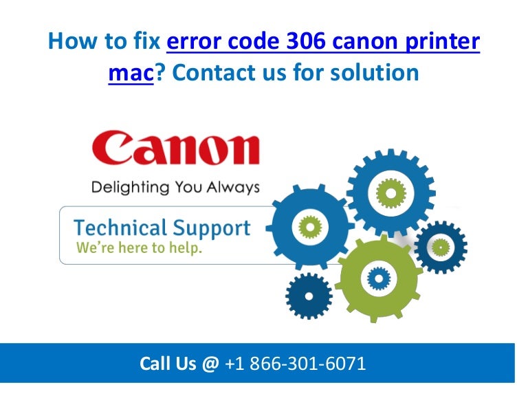 support code 306 canon printer mac