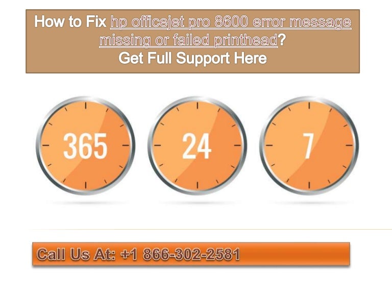 How To Fix Hp Officejet Pro 8600 Error Message Missing Or Failed Prin 