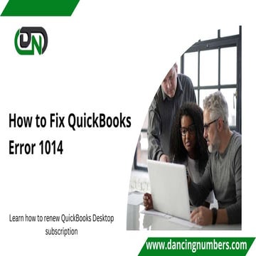 How to Fix QuickBooks Error 1014.pptx... | PPT