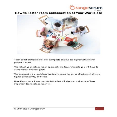How to foster team collaboration at your workplace