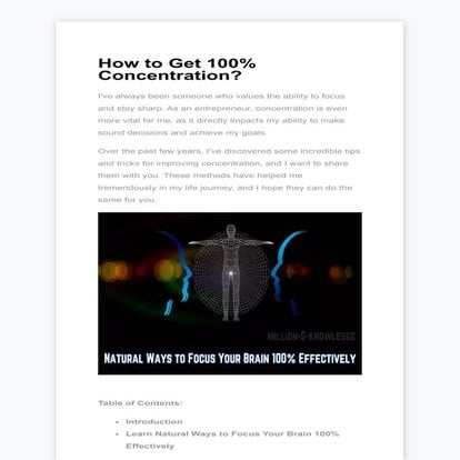 Get 100% concentration in this world of noise and chaos.pdf