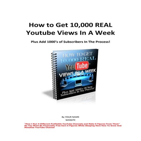 How To Get 10,000 Real YouTube Views In A Week