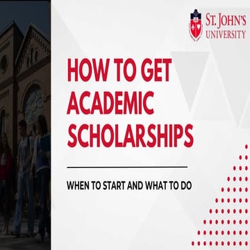 How to Get Academic Scholarships - Admission | PDF
