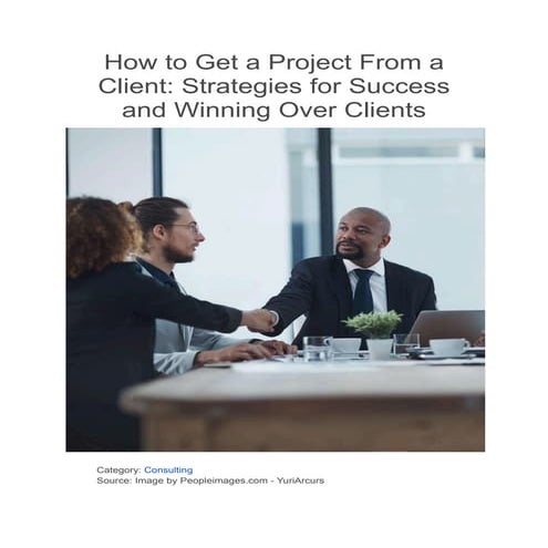 How to Get a Project From a Client_ Strategies for Success and Winning Over C...