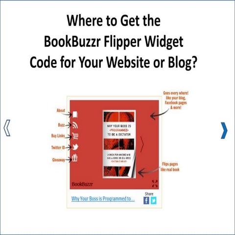 How to get book buzzr widget
