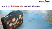 How to get Business Visa to enter V...