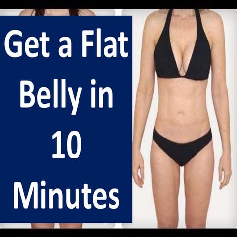 How to get flat belly fast for men women at home in week