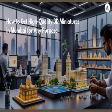 How to Get High-Quality 3D Miniatures in Mumbai for Any Purpose.pdf