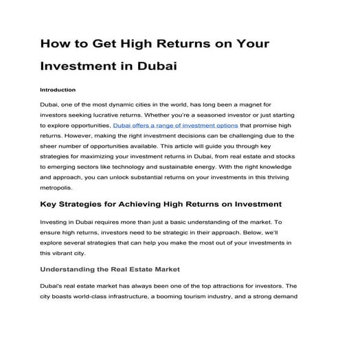 How to Get High Returns on Your Investment in Dubai.docx