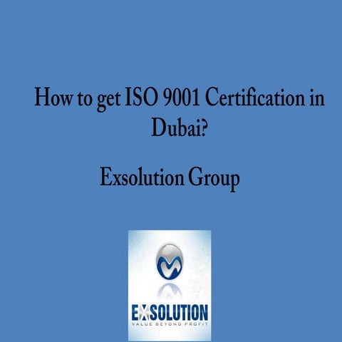 How to get iso 9001 certification in dubai