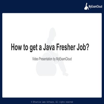 How to get a Java Fresher Job? | PPT