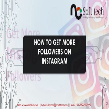 How to get more followers on instagram