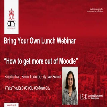 How to get more out of Moodle