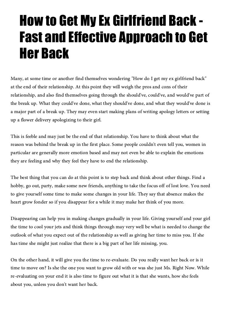 making your girlfriend miss you