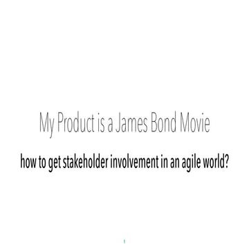 How to get stakeholder involvement in an agile world?v2