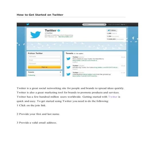 How to get started on @Twitter