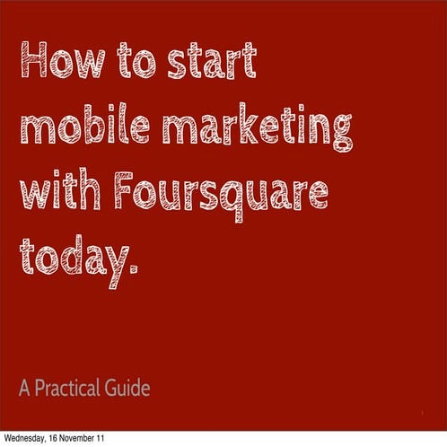 How to get started with foursquare