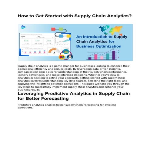 Supply chain analytics converted | PDF
