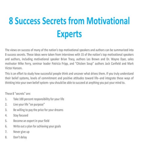 A Passion For Success | PDF