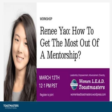 How to get the most out of a mentorship