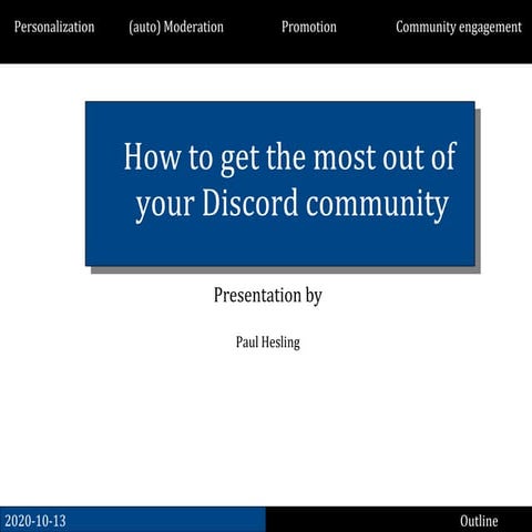 How to get the most out of discord for indie devs ggda oct 2020 - paul hesling