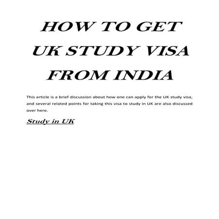 New UK Student Visa Rules 2026 | Updated Requirements for Indian ...