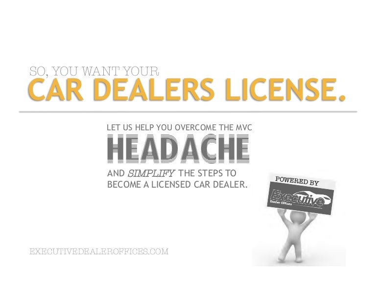 How To Get Your Dealers License