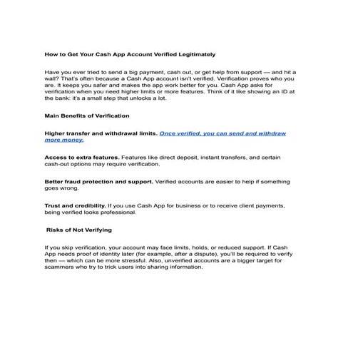 How Can I Verify the Authenticity of Cash App Account?