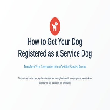 The Role of Service Dogs in Modern Society | PDF