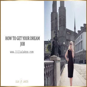 How to Get Your Dream Job