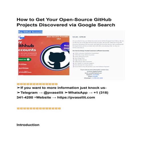 How to Get Your Open-Source GitHub Projects Discovered via Google ...