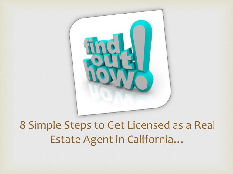 How to get your real estate license in 8 simple steps...