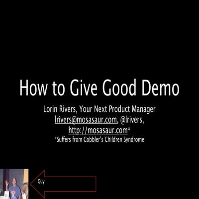 How to give good demo