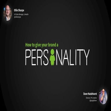 How to Give Your Brand a Personality