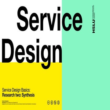 Design and research synthesis: how to make sense of all what you've learned?